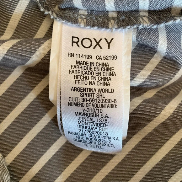 Roxy stripped casual button down shirt - Picture 9 of 9